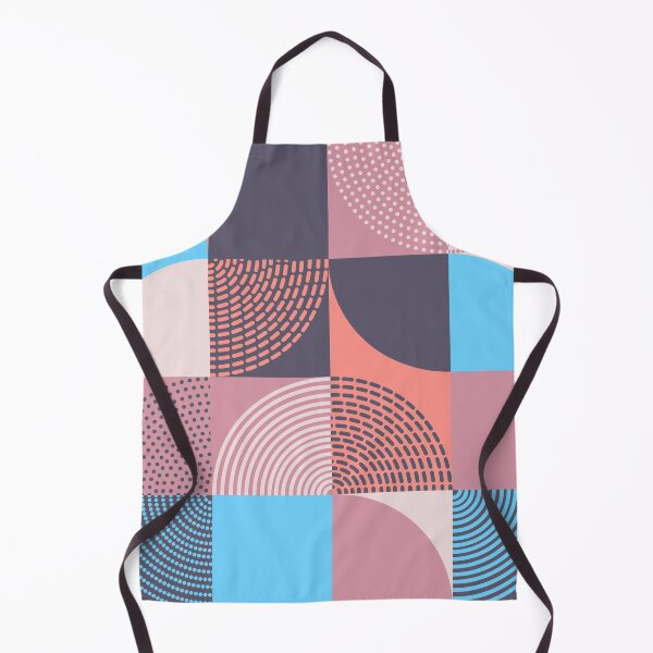 Item preview, Abstract Geometric Pattern Pastel Colors Semicircles and Dotted Lines Dots designed and sold by Crispifly.