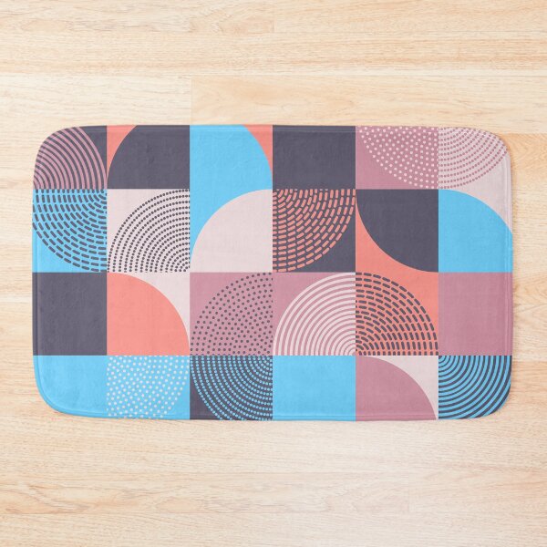 Item preview, Abstract Geometric Pattern Pastel Colors Semicircles and Dotted Lines Dots designed and sold by Crispifly.