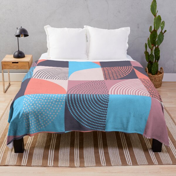 Item preview, Abstract Geometric Pattern Pastel Colors Semicircles and Dotted Lines Dots designed and sold by Crispifly.