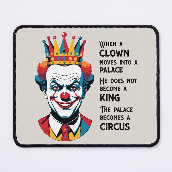 Item preview, Circus Clown in the Palace - Political Satire | Black Font designed and sold by FocusChillax.