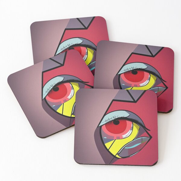 Item preview, Red Abstract Geometric Eye designed and sold by printedartgoods.