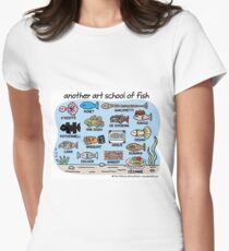 another art school of fish Women's Fitted T-Shirt
