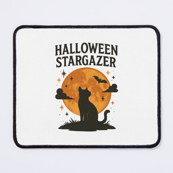 Item preview, Midnight Gaze: Black Cat Beneath the Halloween Constellations designed and sold by inkNext.