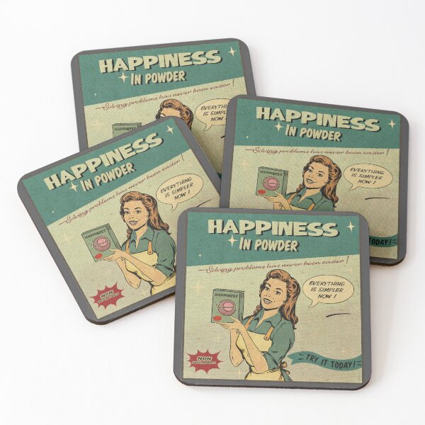 Item preview, Happiness in powder - vintage ad  parody designed and sold by Yoginath.