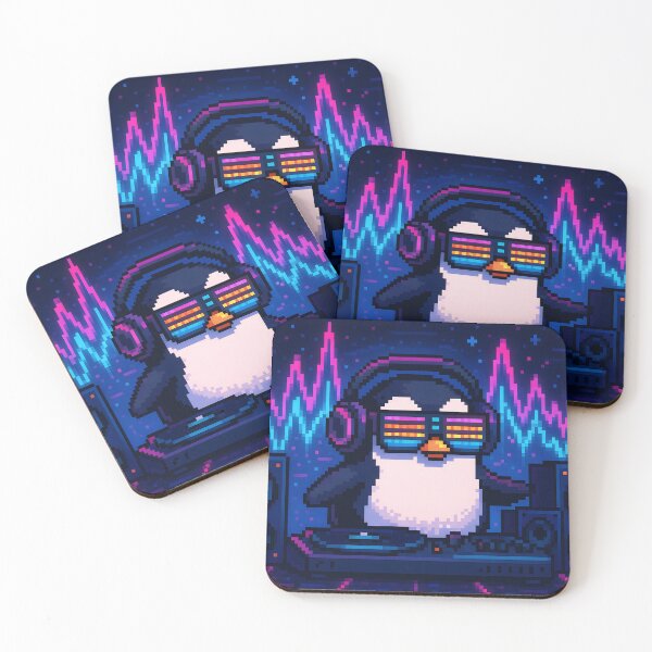 Item preview,  DJ Pixel Penguin designed and sold by SassyArtistry.