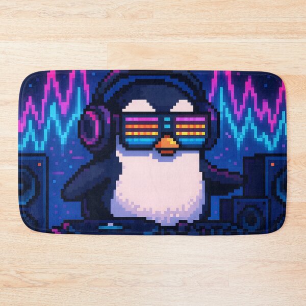 Item preview,  DJ Pixel Penguin designed and sold by SassyArtistry.