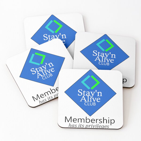 Item preview, Stay'n Alive Club Parody Logo designed and sold by JMcCordArt.