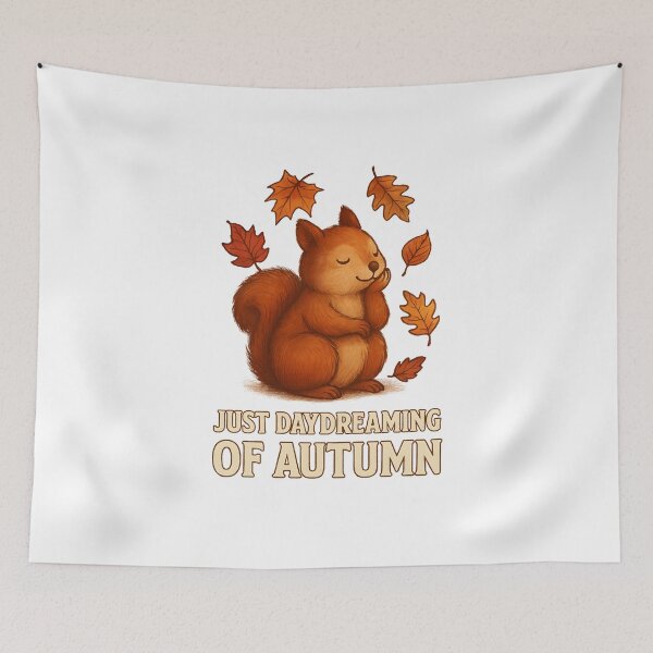 Item preview, Daydreaming Squirrel in Fallcore Forest designed and sold by inkNext.