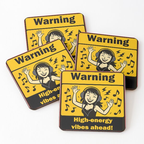 Item preview, Warning: High-energy vibes ahead!  designed and sold by Gnfree.