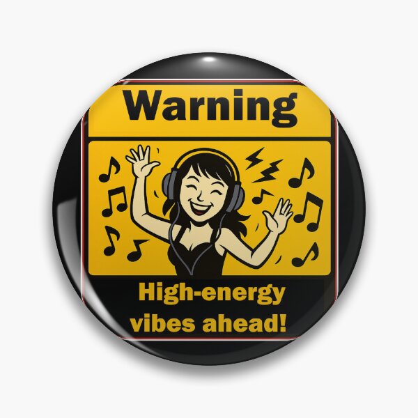 Item preview, Warning: High-energy vibes ahead!  designed and sold by Gnfree.