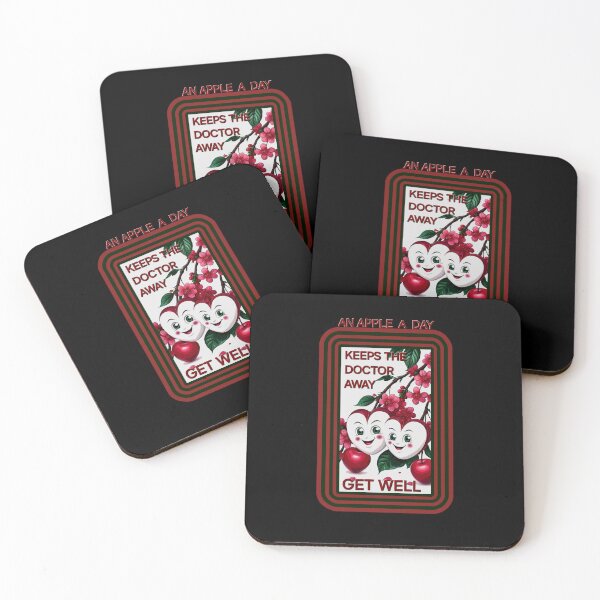 Item preview, AN APPLE A DAY KEEPS THE DOCTOR AWAY - GET WELL designed and sold by dontcryimhere.