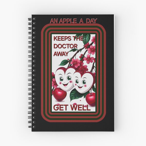 Item preview, AN APPLE A DAY KEEPS THE DOCTOR AWAY - GET WELL designed and sold by dontcryimhere.