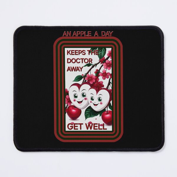 Item preview, AN APPLE A DAY KEEPS THE DOCTOR AWAY - GET WELL designed and sold by dontcryimhere.