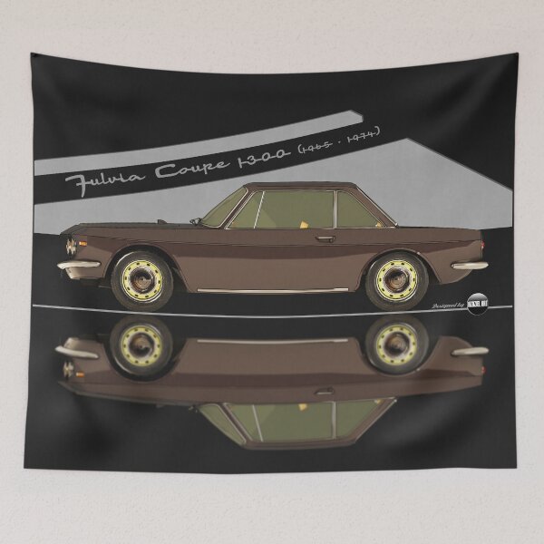 Item preview, Fulvia Coupé 1300 - 1965 -1974 - (Marrone Parioli) – Rally Roots in Style designed and sold by Azaziel.
