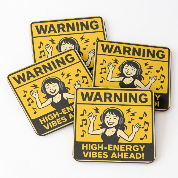 Item preview, Warning: High-energy vibes ahead!  designed and sold by Gnfree.