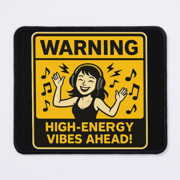 Item preview, Warning: High-energy vibes ahead!  designed and sold by Gnfree.