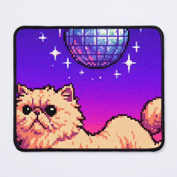 Item preview,  Fluffy Cat Under Disco Ball designed and sold by SassyArtistry.