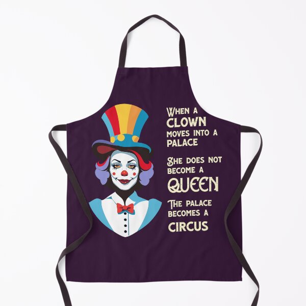 Item preview, Clown Woman in the Palace - Satirical Circus | Yellow Font designed and sold by FocusChillax.