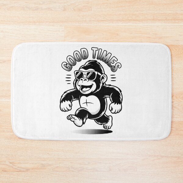 Item preview, Good Times Cool Gorilla – Retro Cartoon Vibe Design designed and sold by TipTop GFX.