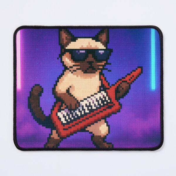 Item preview,  Siamese Cat Playing Keytar on Stage designed and sold by SassyArtistry.