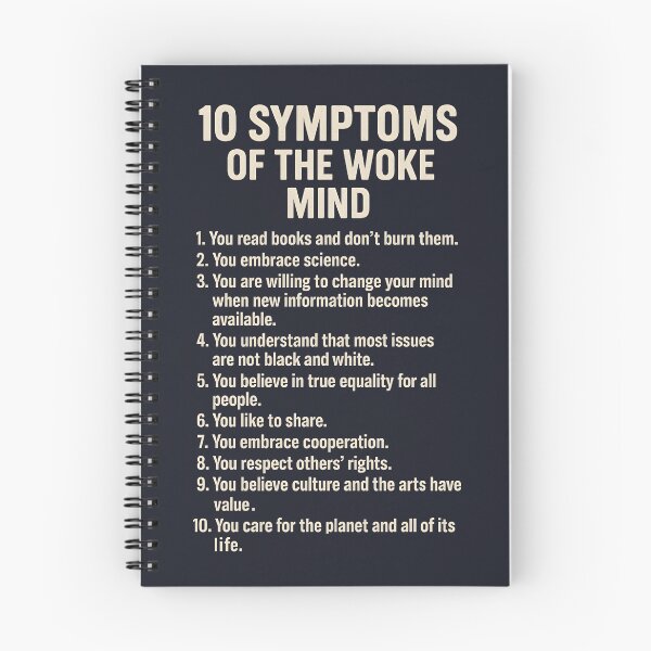 Item preview, 10 Symptoms Of The Woke Mind  designed and sold by HowToCanadian.
