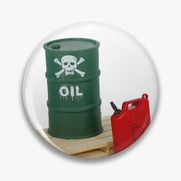 Item preview, Oil barrel and red oil can on white background designed and sold by urzga.