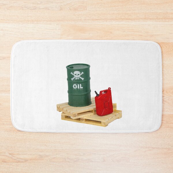 Item preview, Oil barrel and red oil can on white background designed and sold by urzga.