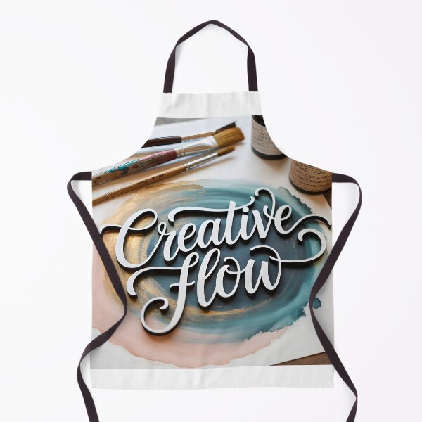 Item preview, Watercolor Hand Lettering Art – Script Font with Paintbrushes and Ink Flat Lay designed and sold by piak-store.