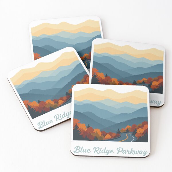 Item preview, Blue Ridge Parkway – A Journey Through Rolling Hills designed and sold by pixelated_echoes.