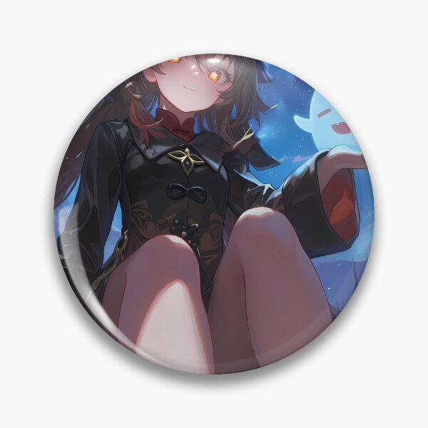 Item preview, tao Hu Tao Genshin Impact Ghost Glow Night Sky Tower View designed and sold by Cautenjari.