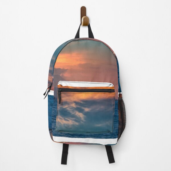 Item preview, Dramatic sky sunset over the castle Bourtzi in Nafplio, Peloponnese, Greece designed and sold by goceris.