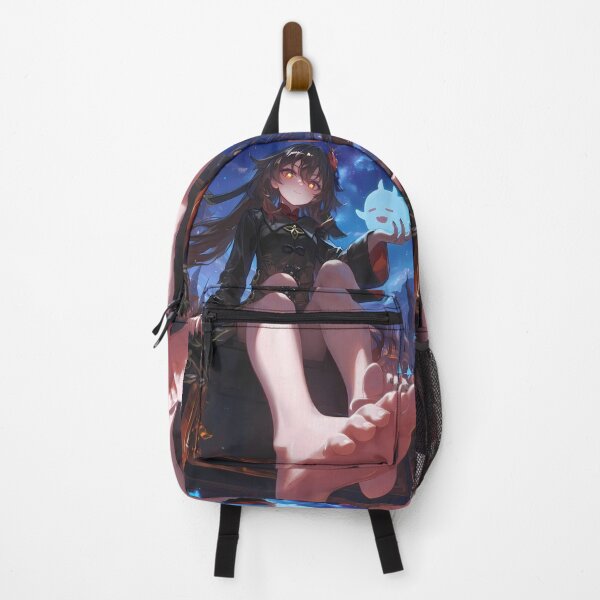 Item preview, tao Hu Tao Genshin Impact Ghost Glow Night Sky Tower View designed and sold by Cautenjari.