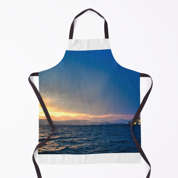 Item preview, Dramatic sky sunset over the castle Bourtzi in Nafplio, Greece designed and sold by goceris.
