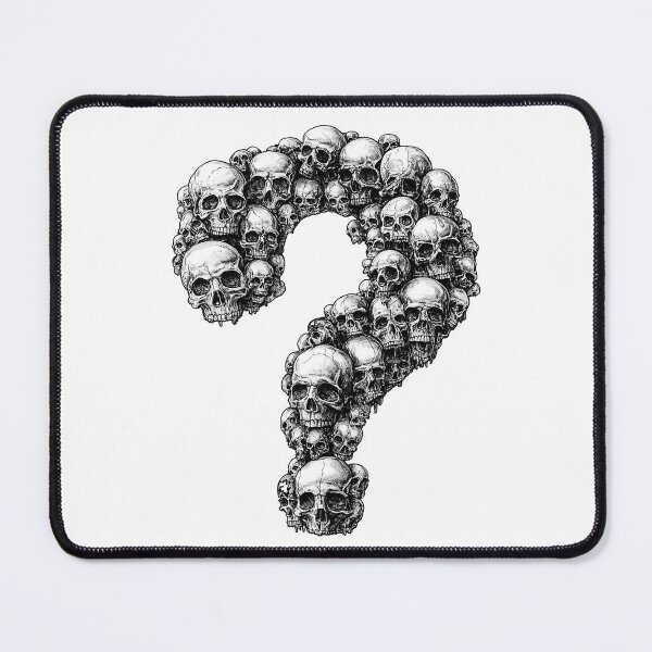 Artikelvorschau, Totenkopf-Fragezeichen entworfen und verkauft von Type2Design.