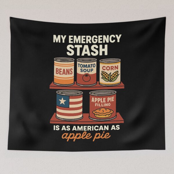 Item preview, My Emergency Stash Funny Prepper Survival designed and sold by LuminOrb.