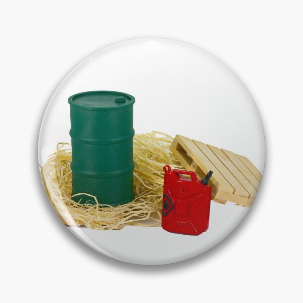 Item preview, Oil barrel and red oil can on white background designed and sold by urzga.
