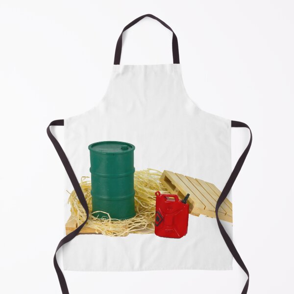 Item preview, Oil barrel and red oil can on white background designed and sold by urzga.