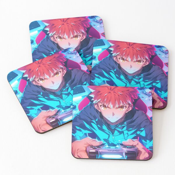 Item preview,  Shirou Emiya Fate Stay Night Neon Gamer Mood Intense Anime designed and sold by Diezmofari.