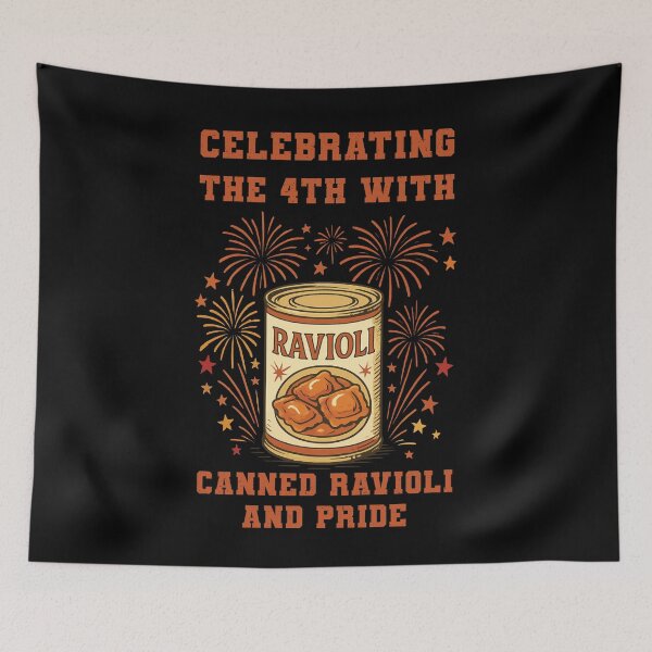 Item preview, prepper Celebrating The 4th With Canned Ravioli designed and sold by LuminOrb.