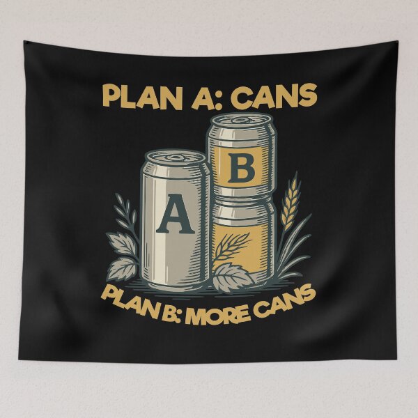 Item preview, Plan for More Cans for Survival funny prepper designed and sold by LuminOrb.