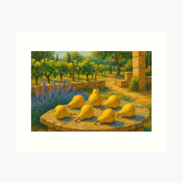 Item preview, Southern French garden with pears designed and sold by Sigtrix.