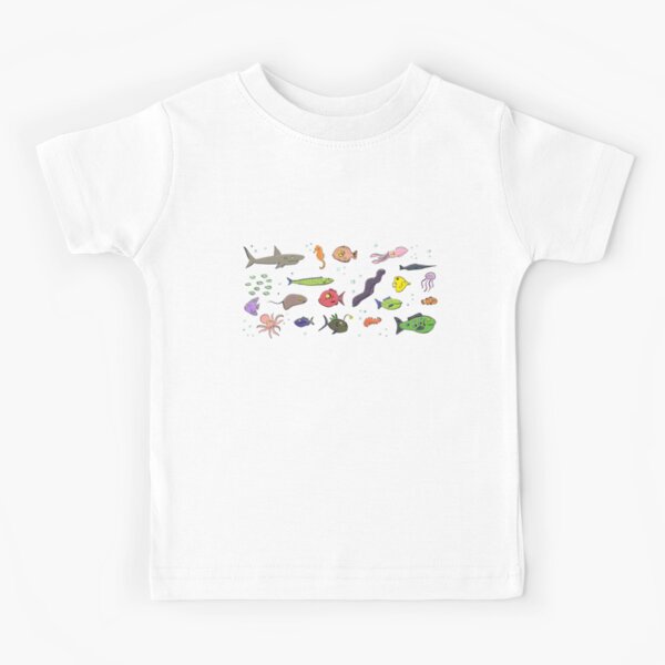 Cute under sea life cartoon Kids T-Shirt