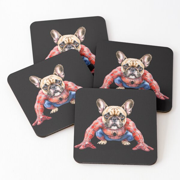Item preview, Spidey Frenchie - Heroic Pup designed and sold by ArtisticDesignsbyLinda.