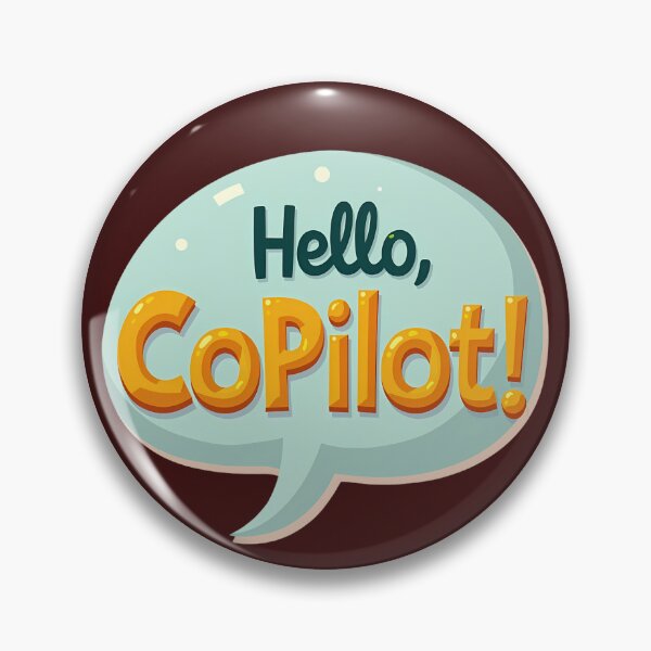 Item preview, Hello CoPilot Microsoft AI Tech Speech Bubble designed and sold by Ajay Creative Studio.
