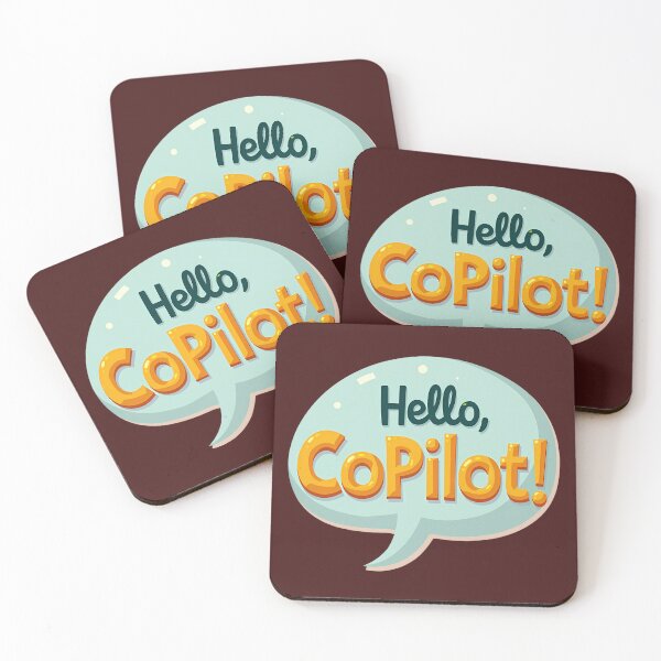 Item preview, Hello CoPilot Microsoft AI Tech Speech Bubble designed and sold by Ajay Creative Studio.