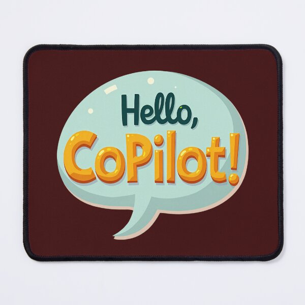 Item preview, Hello CoPilot Microsoft AI Tech Speech Bubble designed and sold by Ajay Creative Studio.