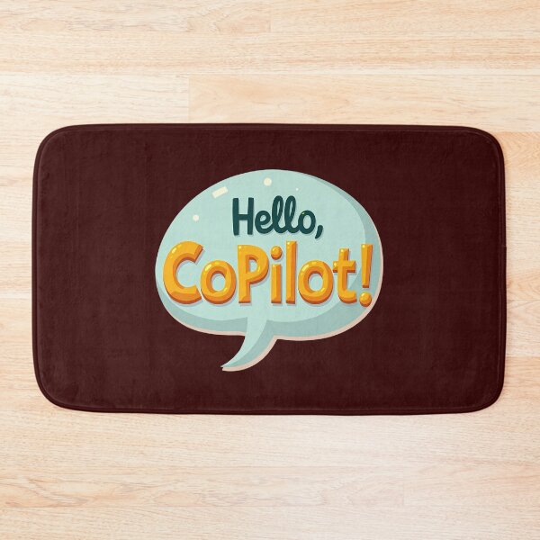 Item preview, Hello CoPilot Microsoft AI Tech Speech Bubble designed and sold by Ajay Creative Studio.
