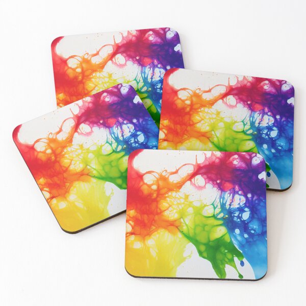 Item preview, Rainbow of Acrylic Ink in Water Color Explosion designed and sold by urzga.