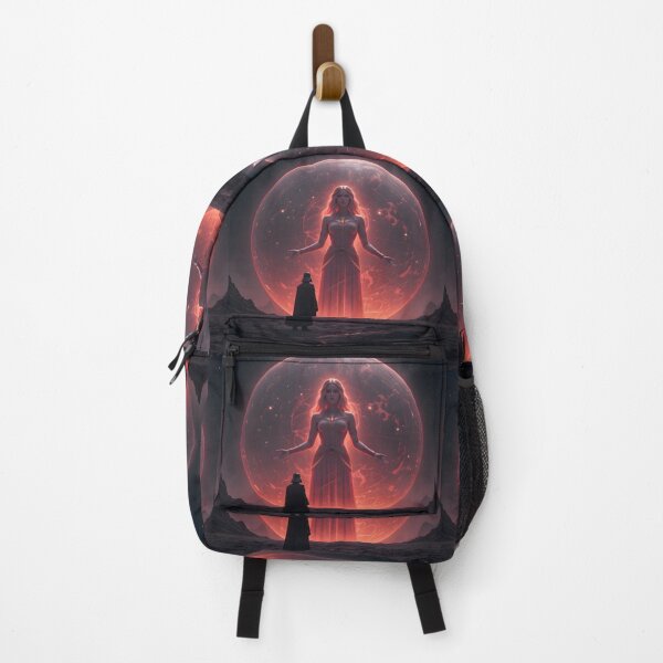 Item preview, Dark Vader Faces Cosmic Goddess Red Woman Planet designed and sold by ART ATTACK ZONE.