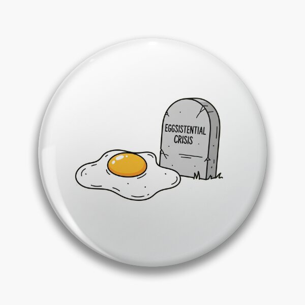 Item preview, Eggsistential Crisis Fried Egg Gravestone designed and sold by Owcomm.